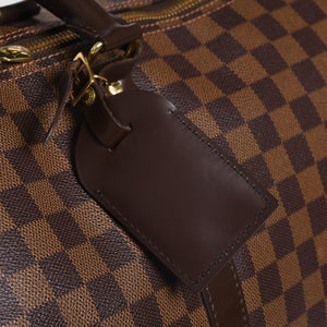 Very good condition LOUISVUITTON Louis Vuitton Boston bag N41414 Keepall Bandouliere 55 Damier Ebene Gold hardware Used 4a000716