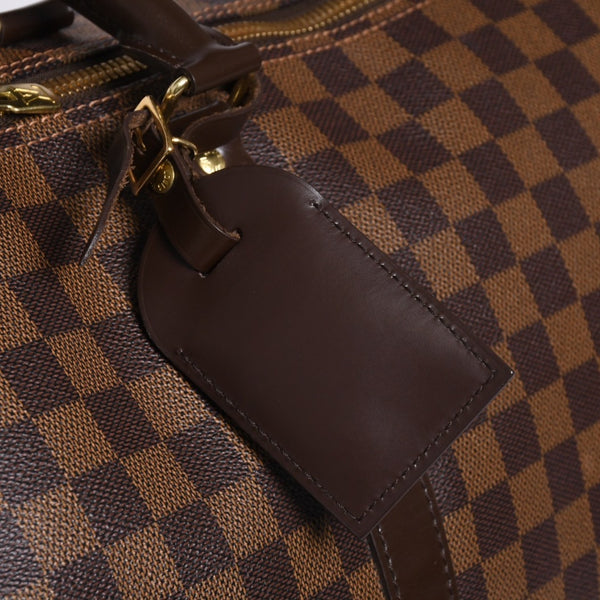 Very good condition LOUISVUITTON Louis Vuitton Boston bag N41414 Keepall Bandouliere 55 Damier Ebene Gold hardware Used 4a000716