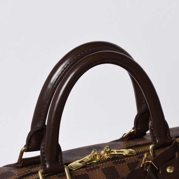Very good condition LOUISVUITTON Louis Vuitton Boston bag N41414 Keepall Bandouliere 55 Damier Ebene Gold hardware Used 4a000716