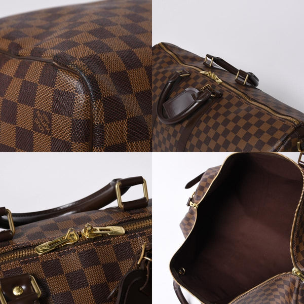 Very good condition LOUISVUITTON Louis Vuitton Boston bag N41414 Keepall Bandouliere 55 Damier Ebene Gold hardware Used 4a000716