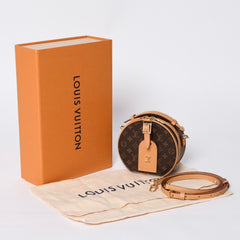 New and unused LOUIS VUITTON Mini Boite Chapeau 2WAY bag M83575 Monogram Brown Gold hardware Used 4a000724