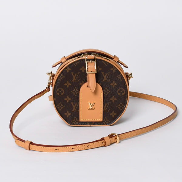 New and unused LOUIS VUITTON Mini Boite Chapeau 2WAY bag M83575 Monogram Brown Gold hardware Used 4a000724