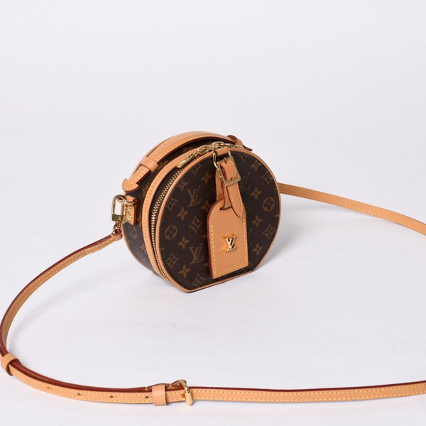 New and unused LOUIS VUITTON Mini Boite Chapeau 2WAY bag M83575 Monogram Brown Gold hardware Used 4a000724