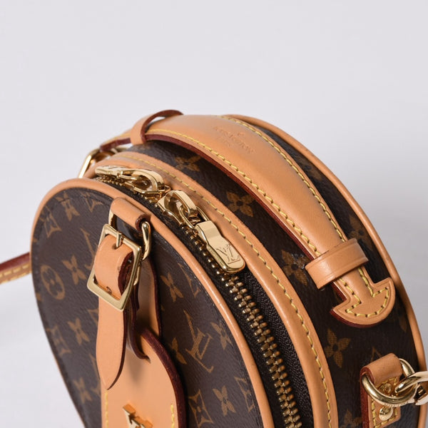 New and unused LOUIS VUITTON Mini Boite Chapeau 2WAY bag M83575 Monogram Brown Gold hardware Used 4a000724