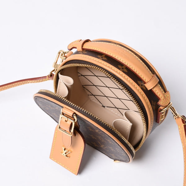 New and unused LOUIS VUITTON Mini Boite Chapeau 2WAY bag M83575 Monogram Brown Gold hardware Used 4a000724
