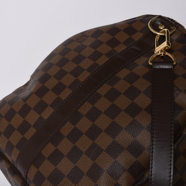 Very good condition LOUISVUITTON Louis Vuitton Boston bag N41414 Keepall Bandouliere 55 Damier Ebene Gold hardware Used 4a000716