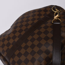 画像をギャラリービューアに読み込む, 極美品 LOUISVUITTON ルイヴィトン ボストンバッグ N41414 キーポルバンドリエール55 ダミエエベヌ ゴールド金具 中古 4a000716