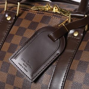 Very good condition LOUISVUITTON Louis Vuitton Boston bag N41414 Keepall Bandouliere 55 Damier Ebene Gold hardware Used 4a000716