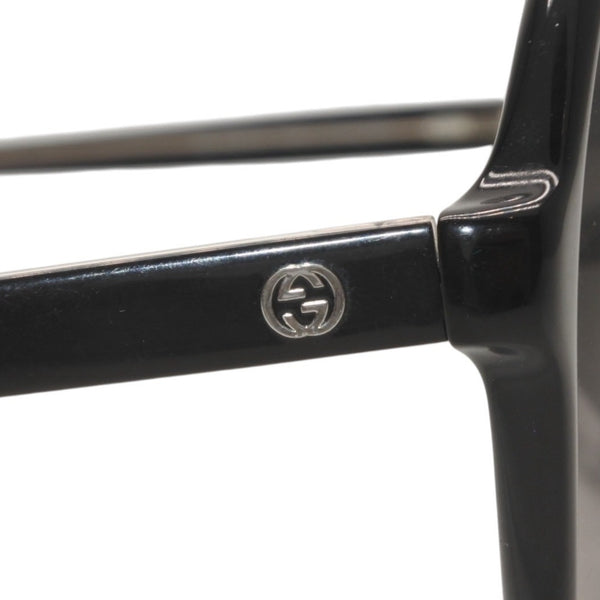GUCCI グッチ サングラス アイウェア GG3732/F/S Y6CEU サイズ61□14 140 GGロゴ ブラック グレー 美品 中古 4a000034