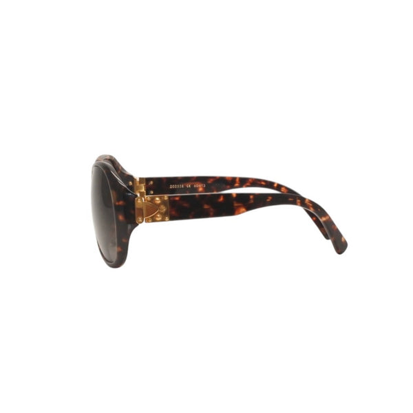 LOUIS VUITTON Sunglasses Eyewear Z0255E Size Tortoiseshell Color Gold Good Condition Used 4a000077