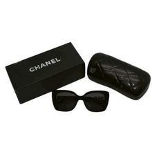 画像をギャラリービューアに読み込む, CHANEL シャネル サングラス アイウェア 5422-B-A c.501/T8 サイズ53□17 140 ココマーク ラインストーン ブラック 美品 中古 4a000075