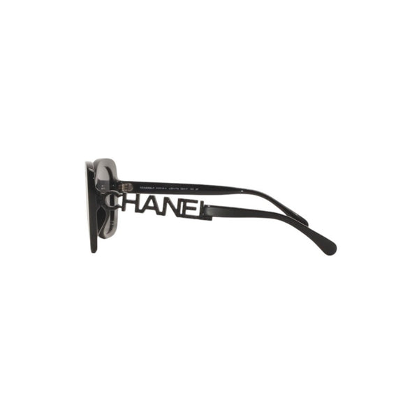 CHANEL Sunglasses Eyewear 5422-B-A c.501/T8 Size 53□17 140 Coco Mark Rhinestone Black Good Condition Used 4a000075