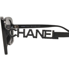 画像をギャラリービューアに読み込む, CHANEL シャネル サングラス アイウェア 5422-B-A c.501/T8 サイズ53□17 140 ココマーク ラインストーン ブラック 美品 中古 4a000075