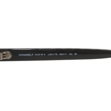 画像をギャラリービューアに読み込む, CHANEL シャネル サングラス アイウェア 5422-B-A c.501/T8 サイズ53□17 140 ココマーク ラインストーン ブラック 美品 中古 4a000075