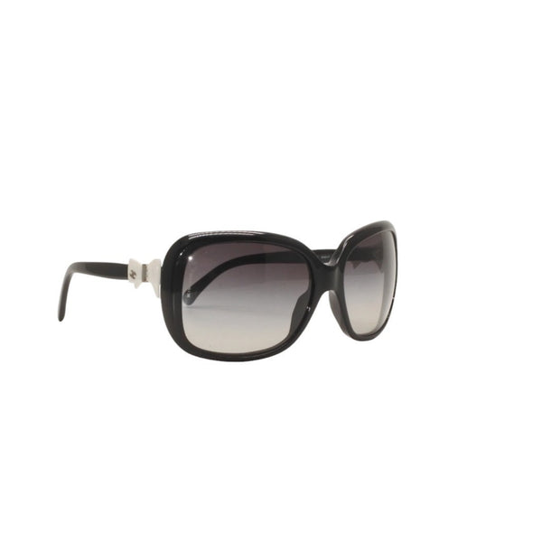 CHANEL Sunglasses Eyewear Size 60□17 135 Coco Mark White Black Good Condition Used 4a000078