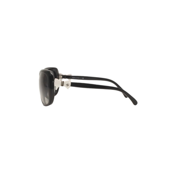 CHANEL Sunglasses Eyewear Size 60□17 135 Coco Mark White Black Good Condition Used 4a000078