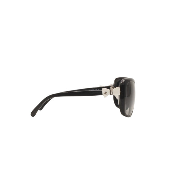 CHANEL Sunglasses Eyewear Size 60□17 135 Coco Mark White Black Good Condition Used 4a000078