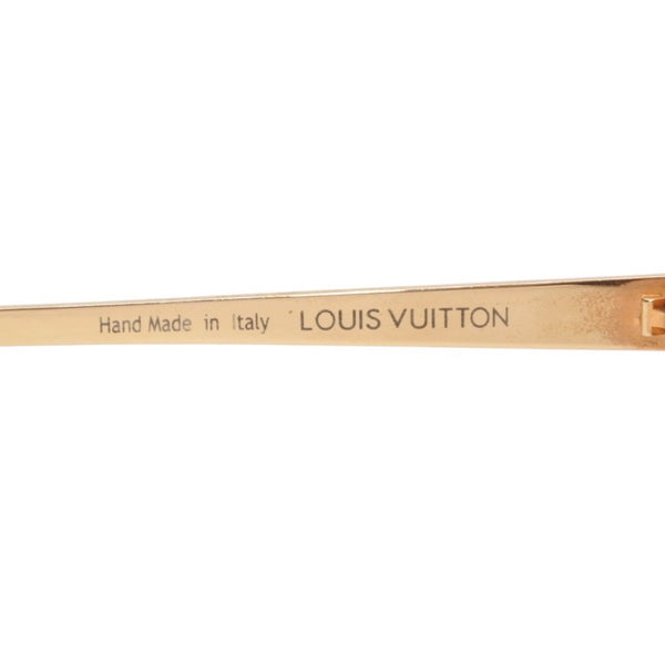 LOUIS VUITTON BLUEBLL Sunglasses Eyewear Z0596W Size 57□17 Tortoiseshell Color Gold Good Condition Used 4a000080