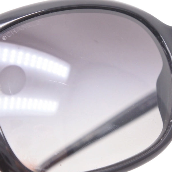 CHANEL Sunglasses Eyewear Size 60□17 135 Coco Mark White Black Good Condition Used 4a000078