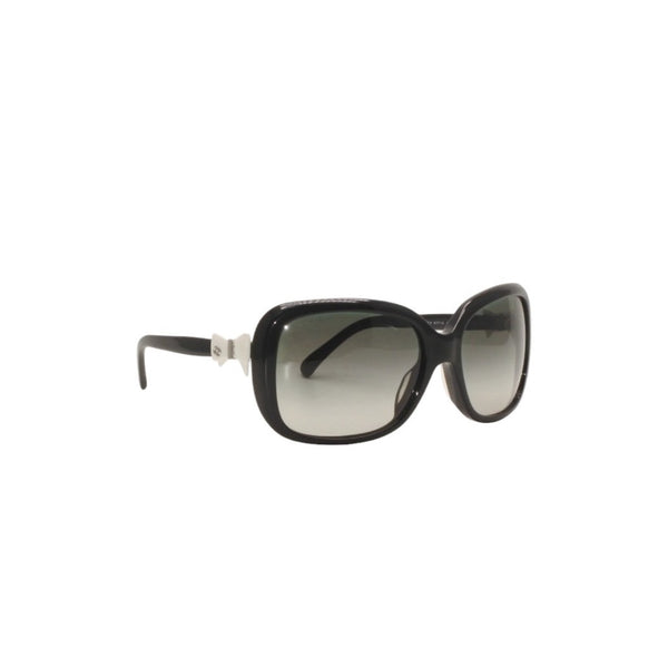 CHANEL Sunglasses Eyewear 5171-A c.501/3C Size 60□17 135 Coco Mark Ribbon Black Good Condition Used 4a000074