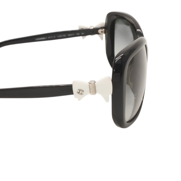 CHANEL Sunglasses Eyewear 5171-A c.501/3C Size 60□17 135 Coco Mark Ribbon Black Good Condition Used 4a000074