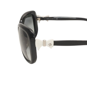 CHANEL Sunglasses Eyewear 5171-A c.501/3C Size 60□17 135 Coco Mark Ribbon Black Good Condition Used 4a000074