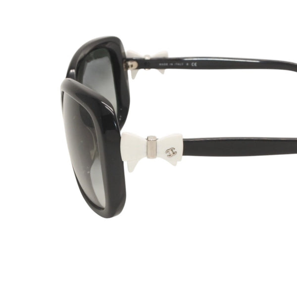 CHANEL Sunglasses Eyewear 5171-A c.501/3C Size 60□17 135 Coco Mark Ribbon Black Good Condition Used 4a000074