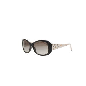 CHANEL シャネル サングラス アイウェア 5123 c.1026/11 サイズ55□15 135 ココマーク ホワイト ブラック 美品 中古 4a000036