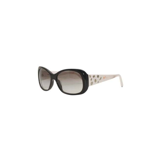 CHANEL シャネル サングラス アイウェア 5123 c.1026/11 サイズ55□15 135 ココマーク ホワイト ブラック 美品 中古 4a000036