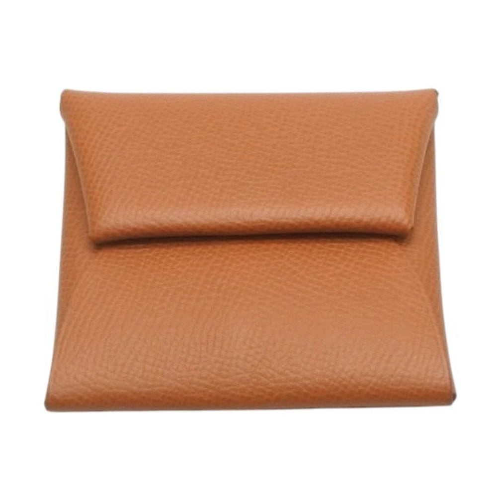 新品未使用品 HERMES エルメス バスティア GM ヴォ―エプソン ゴールドブラウン W刻印 コインケース 小銭入れ 財布 レザー シルバー金具 中古 4b014170
