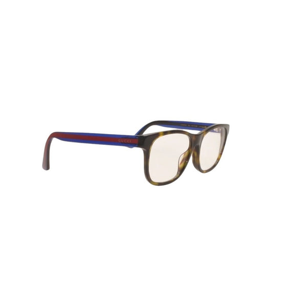 GUCCI グッチ 度入りメガネ アイウェア GG0004OA 003 サイズ55□17-150 べっ甲カラー ブルー レッド 美品 中古 4a000072