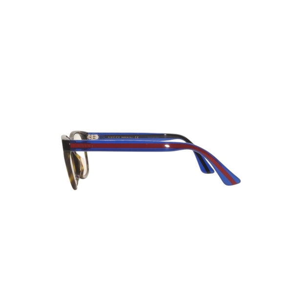 GUCCI グッチ 度入りメガネ アイウェア GG0004OA 003 サイズ55□17-150 べっ甲カラー ブルー レッド 美品 中古 4a000072