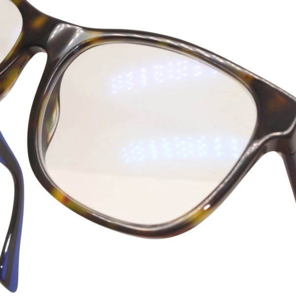 GUCCI グッチ 度入りメガネ アイウェア GG0004OA 003 サイズ55□17-150 べっ甲カラー ブルー レッド 美品 中古 4a000072