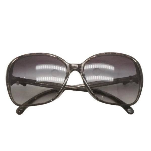 CHANEL Sunglasses Eyewear 5205-A c1263/3C Size 58□16 135 Coco Mark Ribbon Black Lame Good Condition Used 4a000033