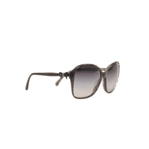 CHANEL Sunglasses Eyewear 5205-A c1263/3C Size 58□16 135 Coco Mark Ribbon Black Lame Good Condition Used 4a000033