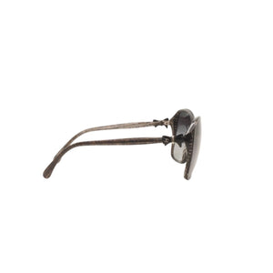 CHANEL Sunglasses Eyewear 5205-A c1263/3C Size 58□16 135 Coco Mark Ribbon Black Lame Good Condition Used 4a000033