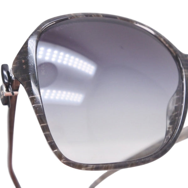 CHANEL Sunglasses Eyewear 5205-A c1263/3C Size 58□16 135 Coco Mark Ribbon Black Lame Good Condition Used 4a000033