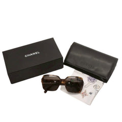 CHANEL Sunglasses Eyewear 5408-A c.1662/83 Size 56□17 140 Coco Mark Tortoiseshell Color Brown Good Condition Used 4a000116