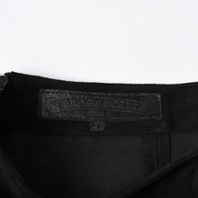 画像をギャラリービューアに読み込む, 新品同様 CHROME HEARTS クロムハーツ セメタリークロスパッチ スウェードパンツ サイズ26 40パッチ カーフレザー ダガー 中古 4a000120