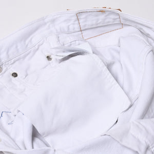 極美品 CHROME HEARTS クロムハーツ スターパッチ デニムパンツ ジーンズ サイズ26 20パッチ シルバー925 クロスボール 501 中古 4b014145