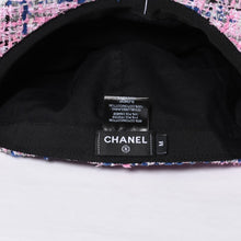 画像をギャラリービューアに読み込む, 極美品 CHANEL シャネル ツイード キャップ ハット 帽子 AA8985 サイズM ココマーク ピンク マルチカラー 中古 4b014164