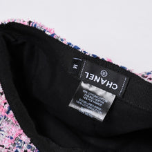 画像をギャラリービューアに読み込む, 極美品 CHANEL シャネル ツイード キャップ ハット 帽子 AA8985 サイズM ココマーク ピンク マルチカラー 中古 4b014164