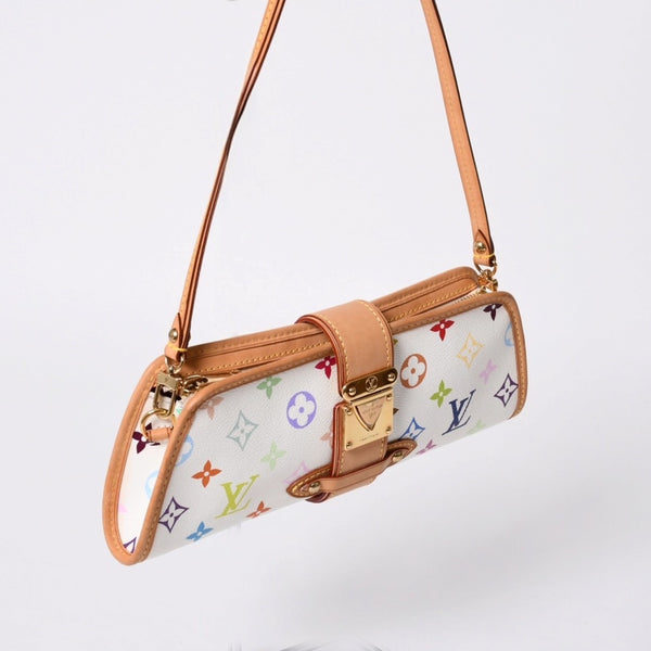 Very good condition LOUIS VUITTON Handbag Shirley Monogram Multicolor Bronze Takashi Murakami M40049 Gold hardware Used 4a000049