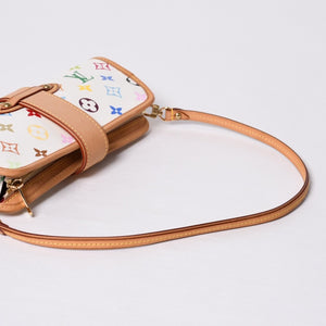 Very good condition LOUIS VUITTON Handbag Shirley Monogram Multicolor Bronze Takashi Murakami M40049 Gold hardware Used 4a000049