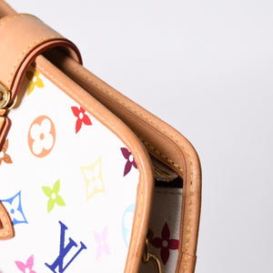 Very good condition LOUIS VUITTON Handbag Shirley Monogram Multicolor Bronze Takashi Murakami M40049 Gold hardware Used 4a000049