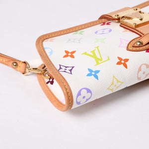 Very good condition LOUIS VUITTON Handbag Shirley Monogram Multicolor Bronze Takashi Murakami M40049 Gold hardware Used 4a000049
