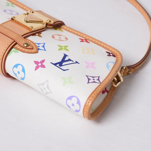 Very good condition LOUIS VUITTON Handbag Shirley Monogram Multicolor Bronze Takashi Murakami M40049 Gold hardware Used 4a000049