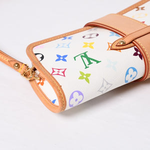 Very good condition LOUIS VUITTON Handbag Shirley Monogram Multicolor Bronze Takashi Murakami M40049 Gold hardware Used 4a000049