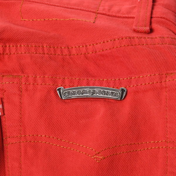 Very good condition CHROME HEARTS × Levi's Levi's Cemetery Cross Patch Denim Pants Size 28 16 Patch Large Cross Used 4a000121