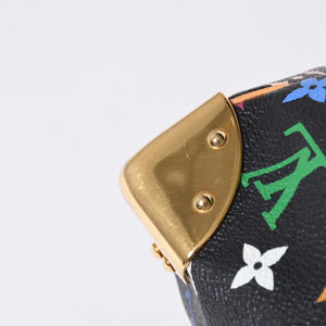 Very Good Condition LOUIS VUITTON Speedy 30 Handbag M92642 Monogram Multicolor Black Gold Hardware Takashi Murakami Used 4a001255